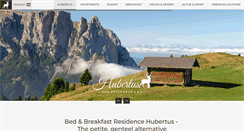 Desktop Screenshot of hotel-garni-hubertus.com
